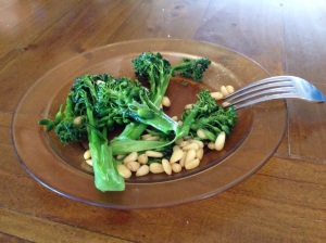 Sautéed in butter with pine-nuts. Perfect satisfying snack!