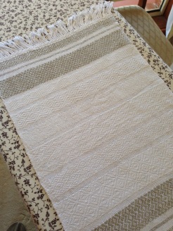 Linen and white towel