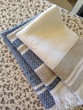 Folded tea towels