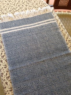 Blue towel, finished